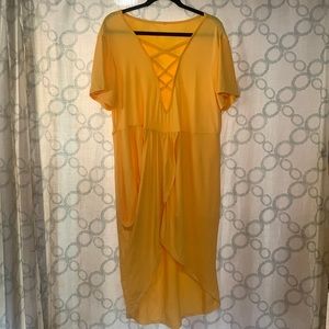 Shein Yellow Slinky Dress